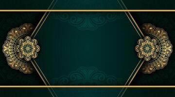 luxury background with mandala ornament vector
