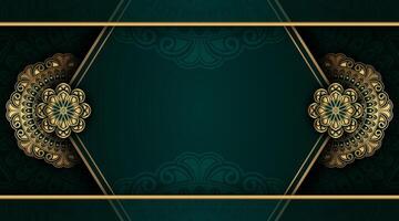 luxury background with mandala ornament vector