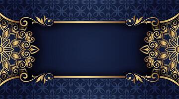 Luxury background with ornamental mandala vector