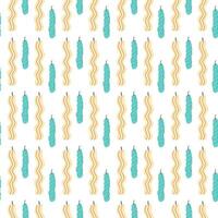 Aromatherapy Seamless Pattern with Candles vector