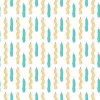 Aromatherapy Seamless Pattern with Candles vector