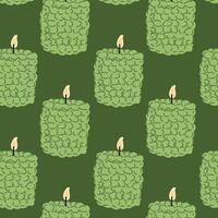 Aromatherapy Seamless Pattern with Candles vector