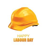 Happy labour day poster card design vector