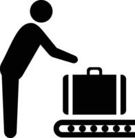 baggage reclaim iso symbol vector