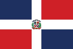 flag of the dominican republic vector