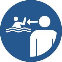 supervise children during aquatic activities vector