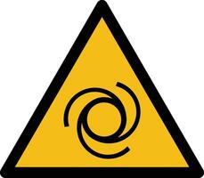 automatic startup iso warning symbol vector