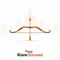 Happy Ram Navami festival of India Social Media Post vector