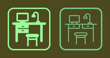 Simple Desk Icon vector