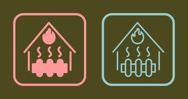 Heating System Icon vector