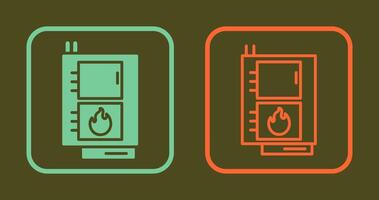 Solid Fuel Boiler Icon vector