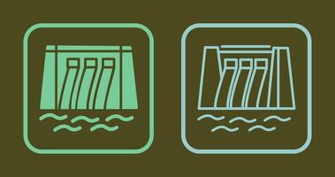 Water Dam Icon vector