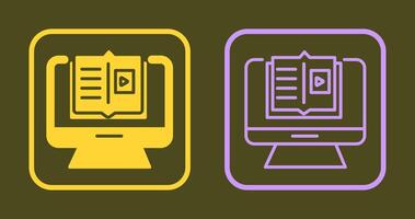 E Learning Icon vector