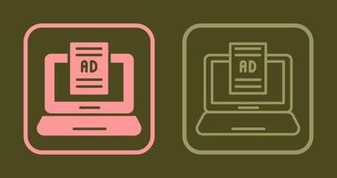 Internet Ads Icon vector