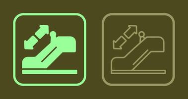 Horizontal Escalator Icon vector