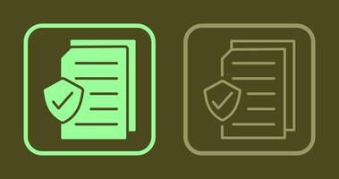 Secure Document Icon vector