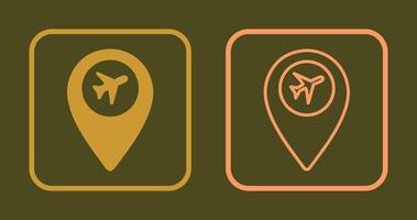 Airport Location Icon vector