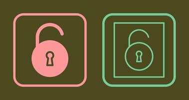 Open Lock Icon vector