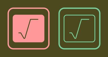 Square Root Icon vector