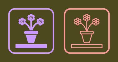 Flower Pot Icon vector
