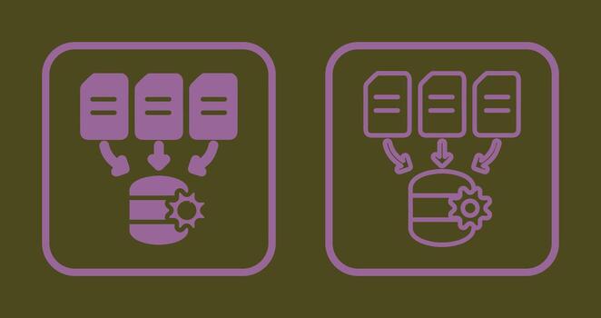 Data Processing Icon vector