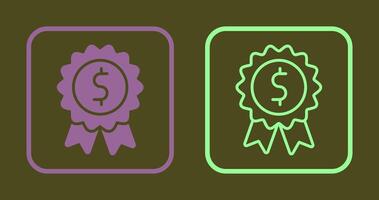 Dollar Badge Icon vector