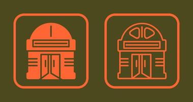 Building Cinema Icon vector