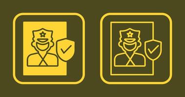 Cinema Security Guard Icon vector