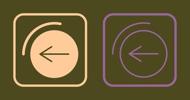 Back Button Icon vector