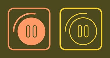 Pause Button Icon vector