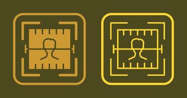 Face Scan Icon vector