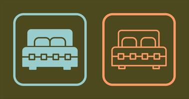 Double Bed I Icon vector