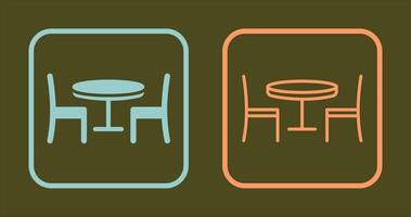 Dining Table Icon vector