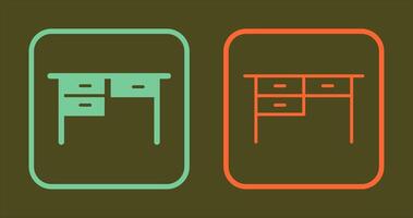 Table with Drawers II Icon vector