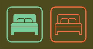 doble cama ii icono vector