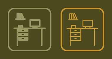 Office Desk Icon vector