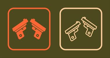 Two Guns Icon vector