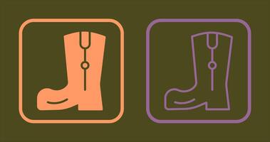 Cowboy Boot Icon vector