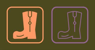 Cowboy Boot Icon vector