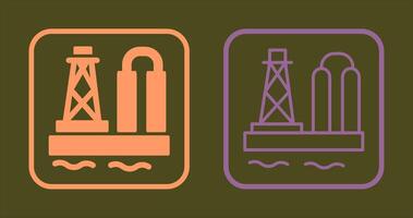 Oil Platform Icon vector