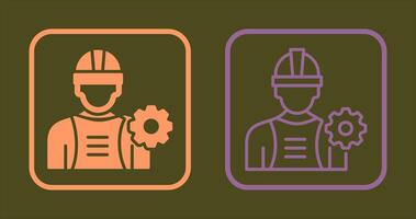 industria trabajador icono vector