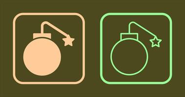 Exploding Cannon Ball Icon vector