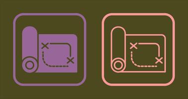 Pirate Map Icon vector