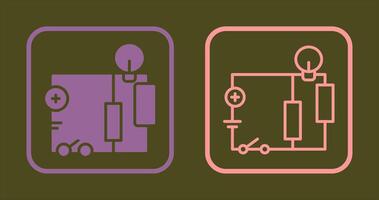 icono de circuito eléctrico vector