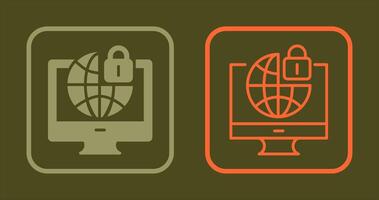 Internet Security Icon vector