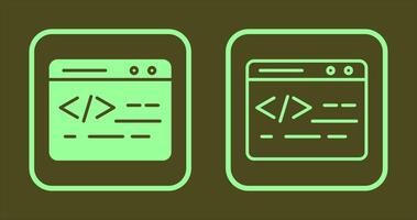 web codificación icono vector