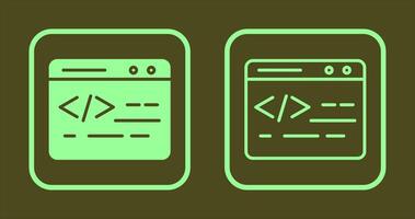 Web Coding Icon vector