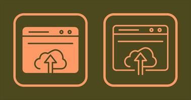 Upload Web Icon vector