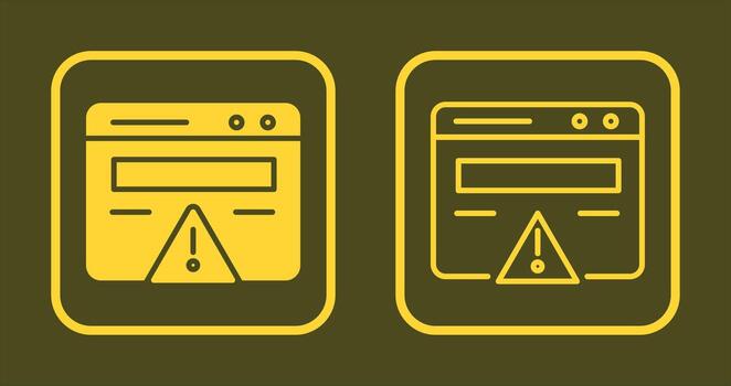 Web Error Icon vector