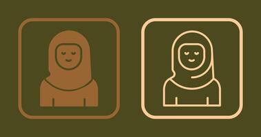 Islamic Woman Icon vector